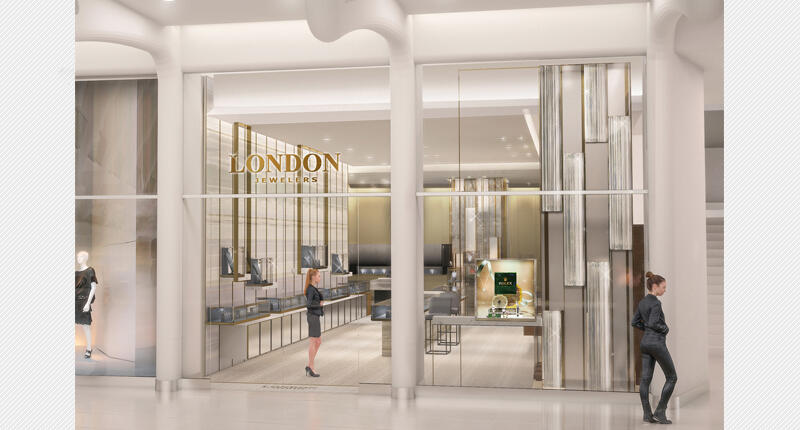 A rendering of London Jewelers’ new store, located in the Oculus structure within the Westfield World Trade Center, New York City’s newest transportation hub 20160819_London-Jewelers-NYC.jpg