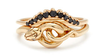 Anna Sheffield of Anna Sheffield Fine Jewelry, who designed this “Serpent Pair No. 02” set in 14-karat yellow gold, was one of four fine jewelry designers to be added to the CFDA’s membership this year. 20160818_Anna-Sheffield.jpg