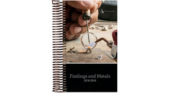 The cover of Stuller’s “Findings and Metals 2018-2019” catalog, the first catalog of its kind from the Lafayette, Louisiana-based jewelry manufacturer in two years 20170726_Stuller-catalog.jpg