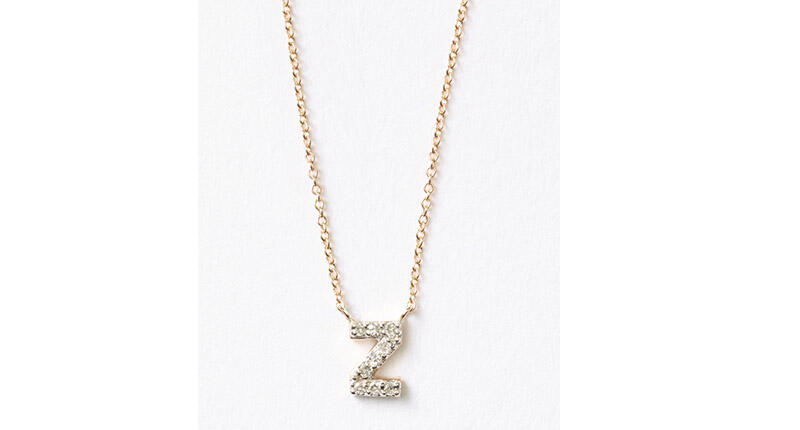 This pave diamond initial necklace in 14-karat gold is priced at $298. 20160906_Stella-Dot-Article.jpg